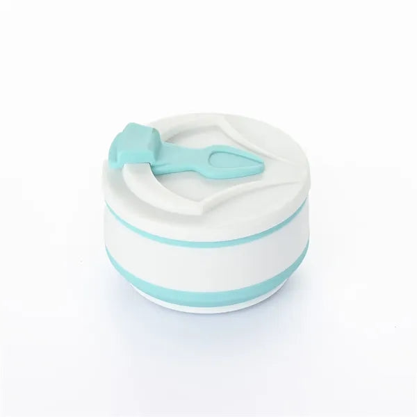 12oz Silicone Folding Camping Cup Sport Bottle with Lids