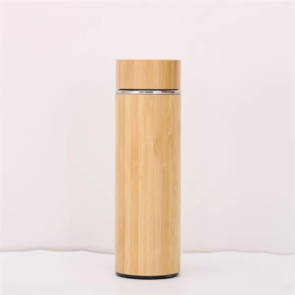Natural Bamboo Wrapped Vacuum Insulated Water Bottle