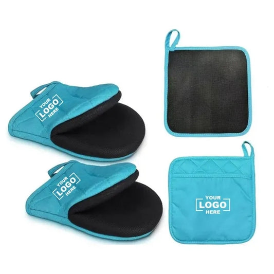 Heat Resistant Short Oven Mitts
