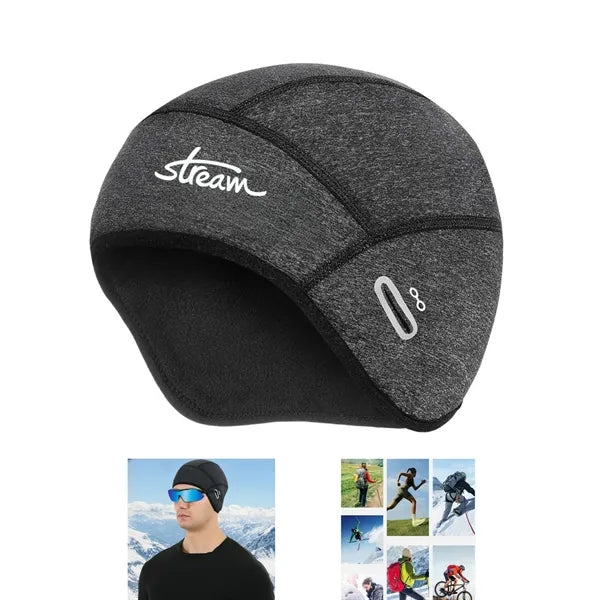Winter Helmet Liner Skull Cap with Glasses Holes