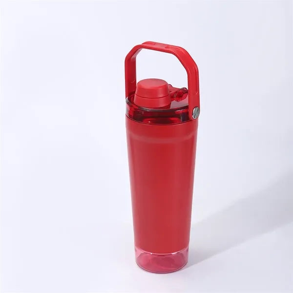 20 Oz Stainless Steel Shaker Bottle With Handle