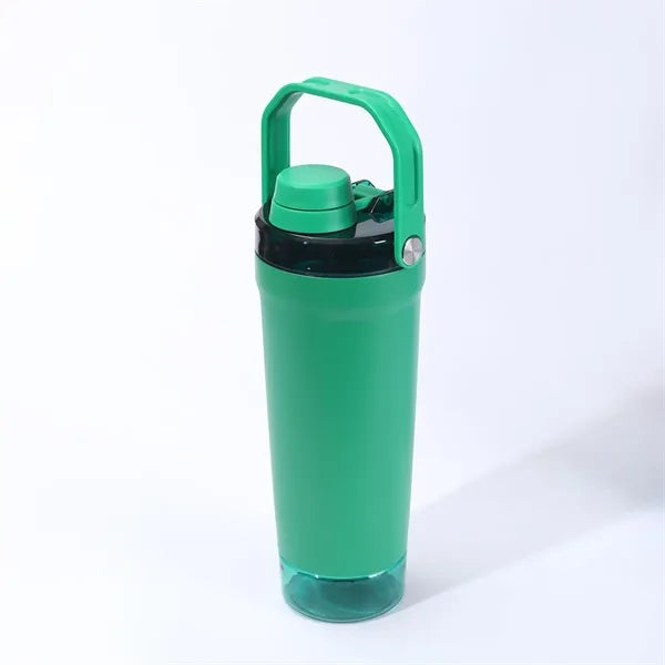 20 Oz Stainless Steel Shaker Bottle With Handle