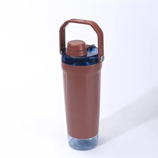 20 Oz Stainless Steel Shaker Bottle With Handle