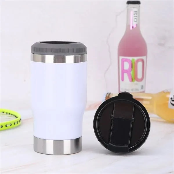 14 Oz All-in-One Insulated Can Cooler & Travel Tumbler