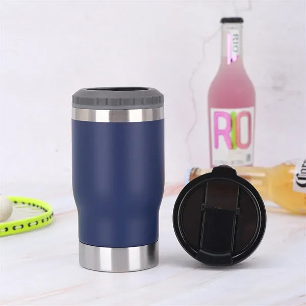 14 Oz All-in-One Insulated Can Cooler & Travel Tumbler
