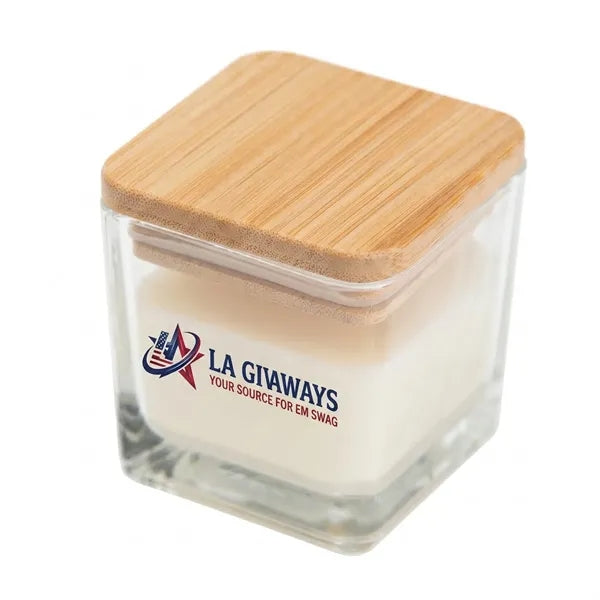 Mini Candle with Bamboo Lid