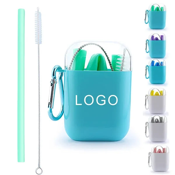 Foldable Silicone Travel Straws