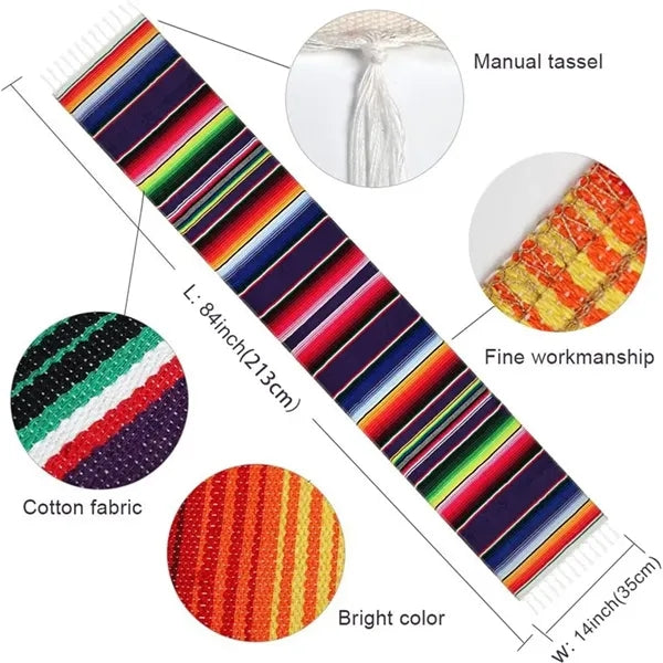 Mexican Table Runner 14 x 84 Inch