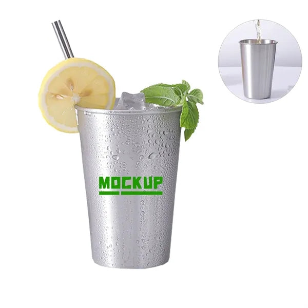 Stainless Steel Pint Glass 16 oz