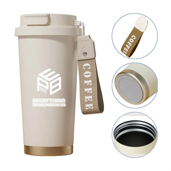 18.6oz Stainless Steel Insulated Coffee Mug with Handle