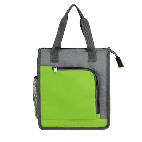 Two-Tone Polyester Insulated Lunch Cooler Bag