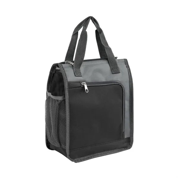 Two-Tone Polyester Insulated Lunch Cooler Bag