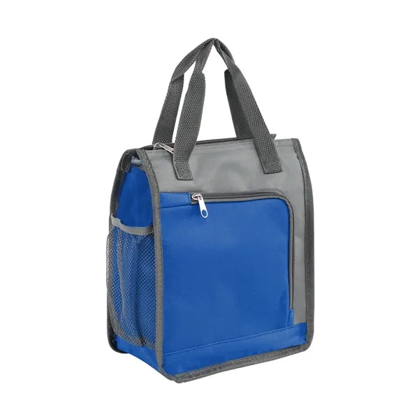 Two-Tone Polyester Insulated Lunch Cooler Bag