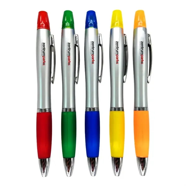 2 in 1 Multi-functional Pen, Highlighter Pen and Ballpoint P
