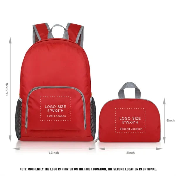 Portable Collapsible Polyester Backpack