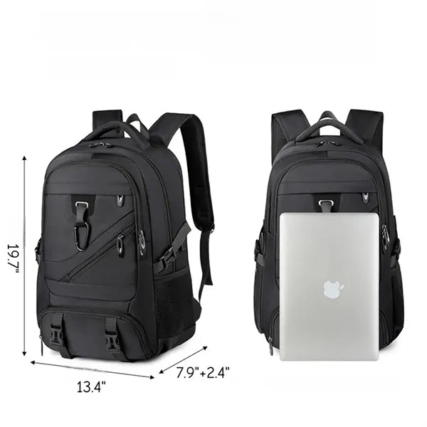 Expandable Large Travel Backpack with Shoe Compartment