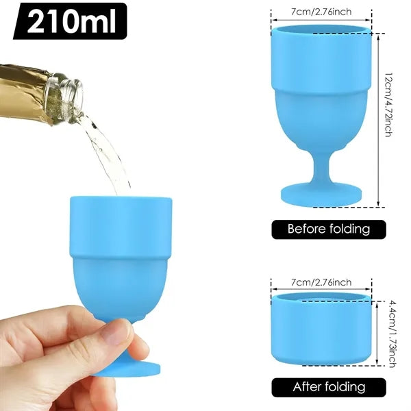 Collapsible Silicone Wine Glasses