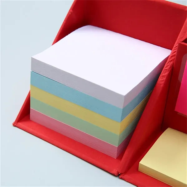Desk Organizer Cube with Sticky Notes and Pen Holder Office