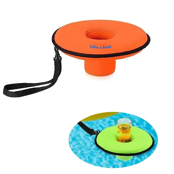 Floating Pool Drink Holder With Lanyard