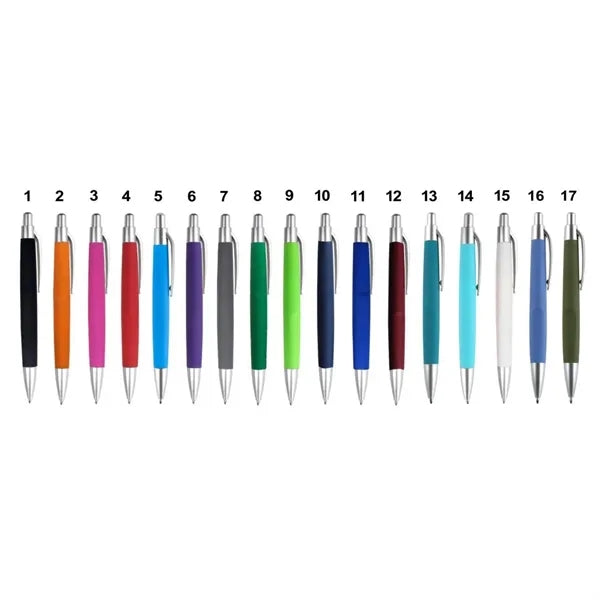 Soft-Touch Rubberized Click Pen