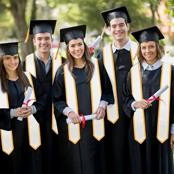 Graduation Satin Honor Stole for Bachelor and Doctoral Gowns