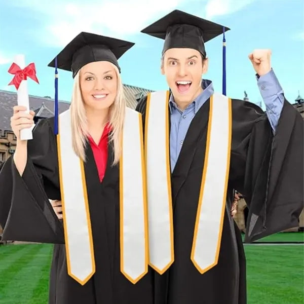 Graduation Satin Honor Stole for Bachelor and Doctoral Gowns