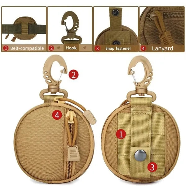 Round Tactical Accessory Pouch