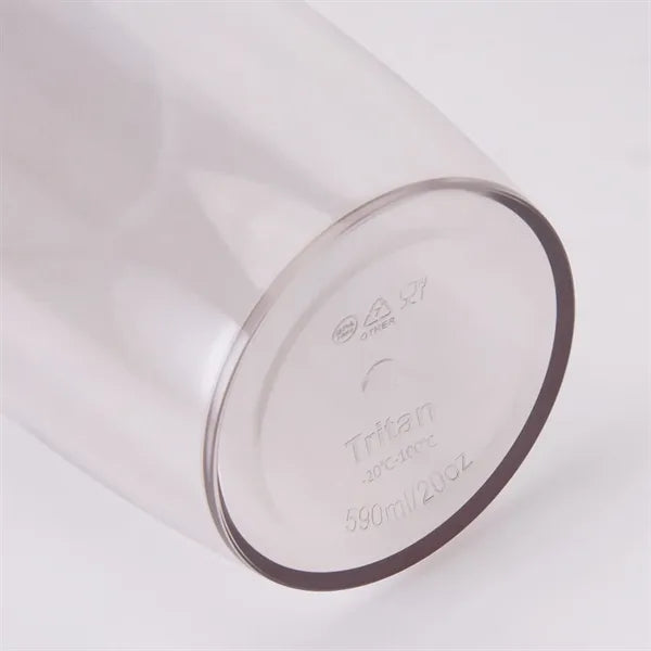20oz. Single Layer Tritan Straw Cup Lightweight Bottle