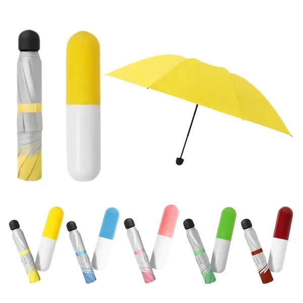 8-ribbed Large Tri-fold Wine Bottle Capsule Umbrella