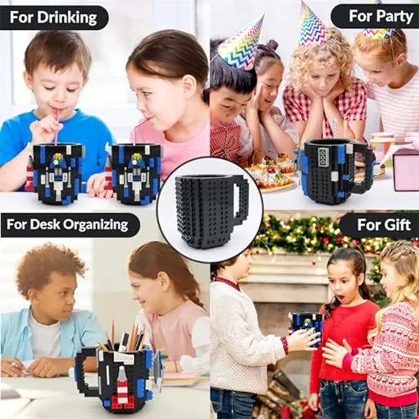 Funny DIY Novelty Cup With Creative Building Blocks