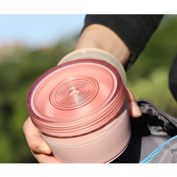 12oz Stretchable Silicone Cup With Straw