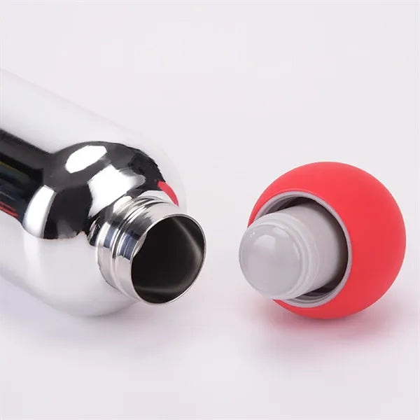 17oz Electroplated Silver Vacuum Insulated Bottle