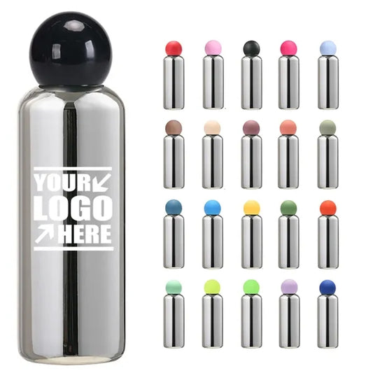 17oz Electroplated Silver Vacuum Insulated Bottle