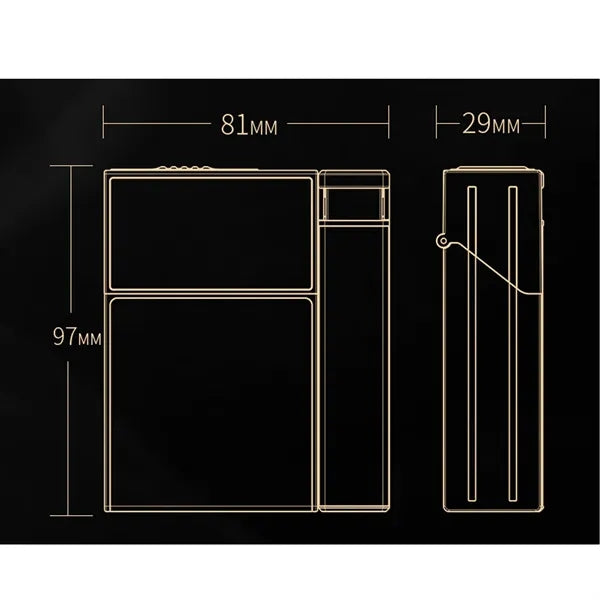 Integrated Flip-top Cigarette Case