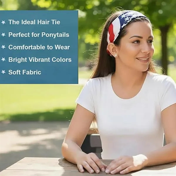American Flag Bandana Headband