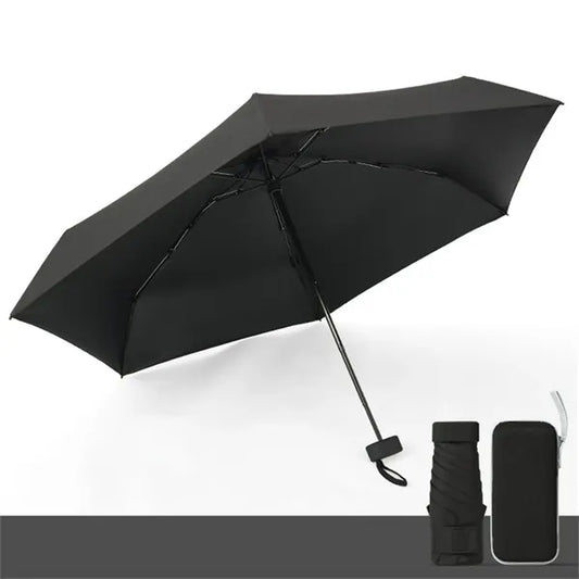 90cm Arc 5-Fold Mini Umbrella, 6 Ribs Lightweight Umbrella