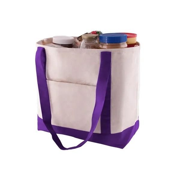 Cotton Canvas Boat Tote Bag