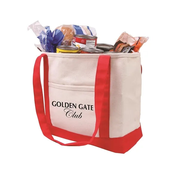 Cotton Canvas Boat Tote Bag