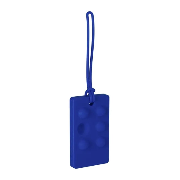 Recycled Push Pop Bubble Luggage Tag