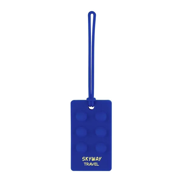 Recycled Push Pop Bubble Luggage Tag
