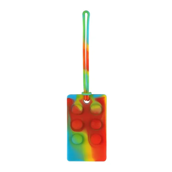 Recycled Push Pop Bubble Luggage Tag