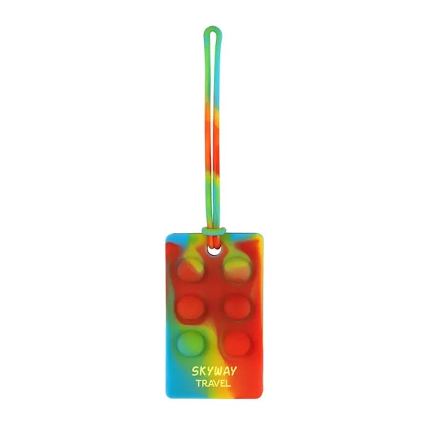 Recycled Push Pop Bubble Luggage Tag