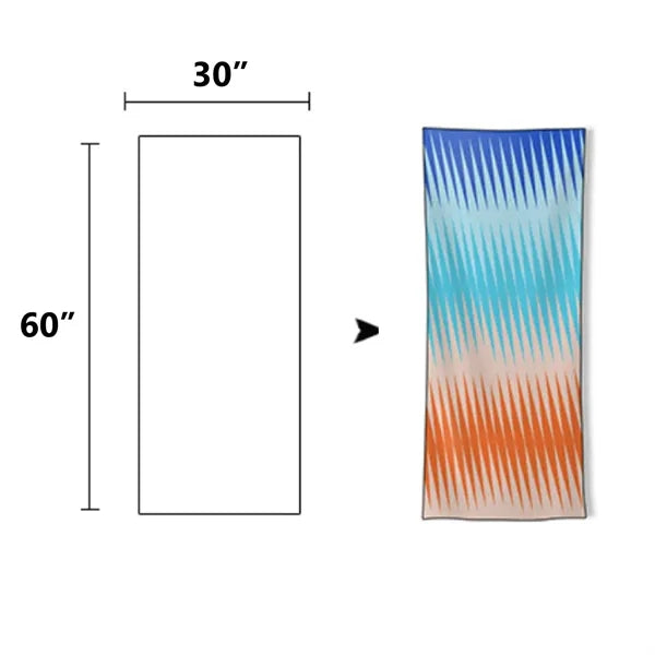 30x60 Inches Compact Microfiber Quick Dry Beach Towel