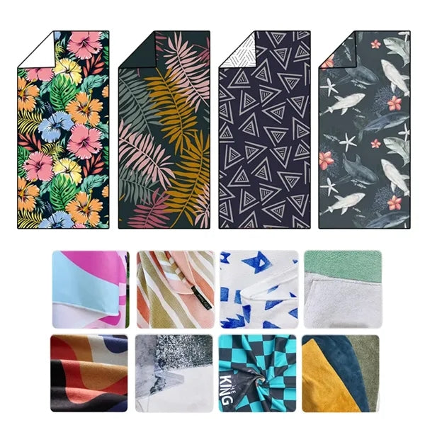 30x60 Inches Compact Microfiber Quick Dry Beach Towel