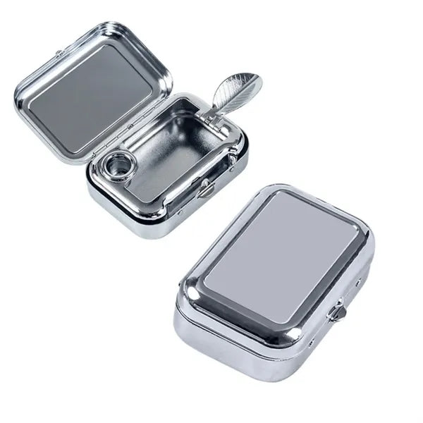 Portable Metal Car Ashtray With Windproof Lid Safe