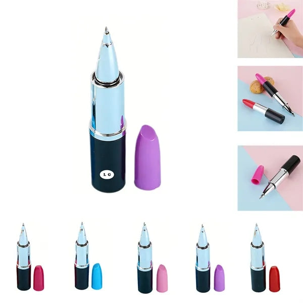 Lipstick Shape Pen Multicolor Ballpoint
