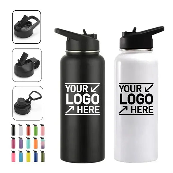 32 Oz Stainless Steel Insulated Water Bottle With Flip