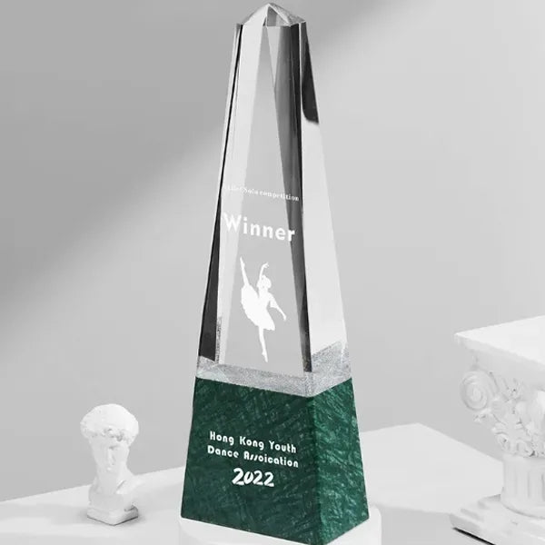 Crystal tower marble award