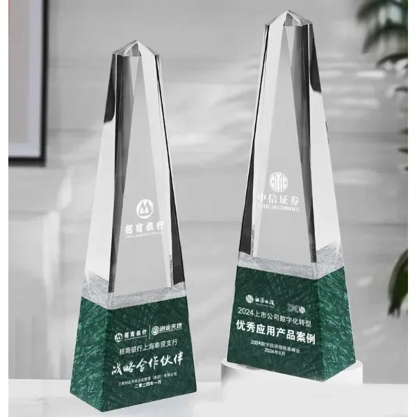 Crystal tower marble award