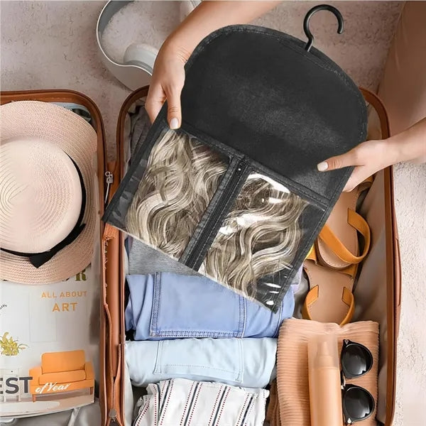 Dustproof Wig Storage Hanger Bag Clear Travel Safe